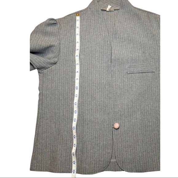 Vintage ≈1930/40s Pinstripe One Button Skirt Suit - Picture 9 of 16